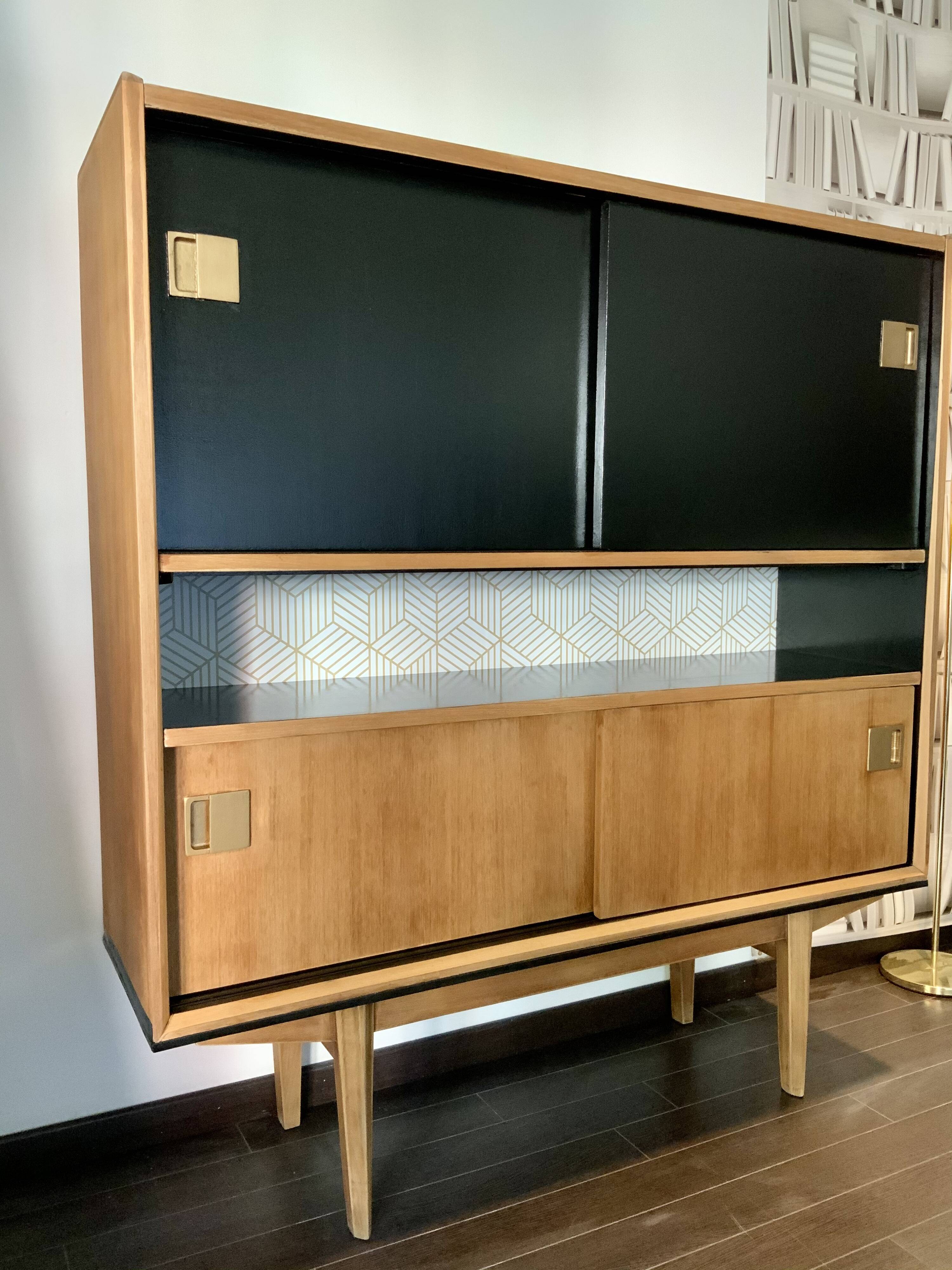 Scandinavian teak library