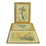 Set of three chinese paintings