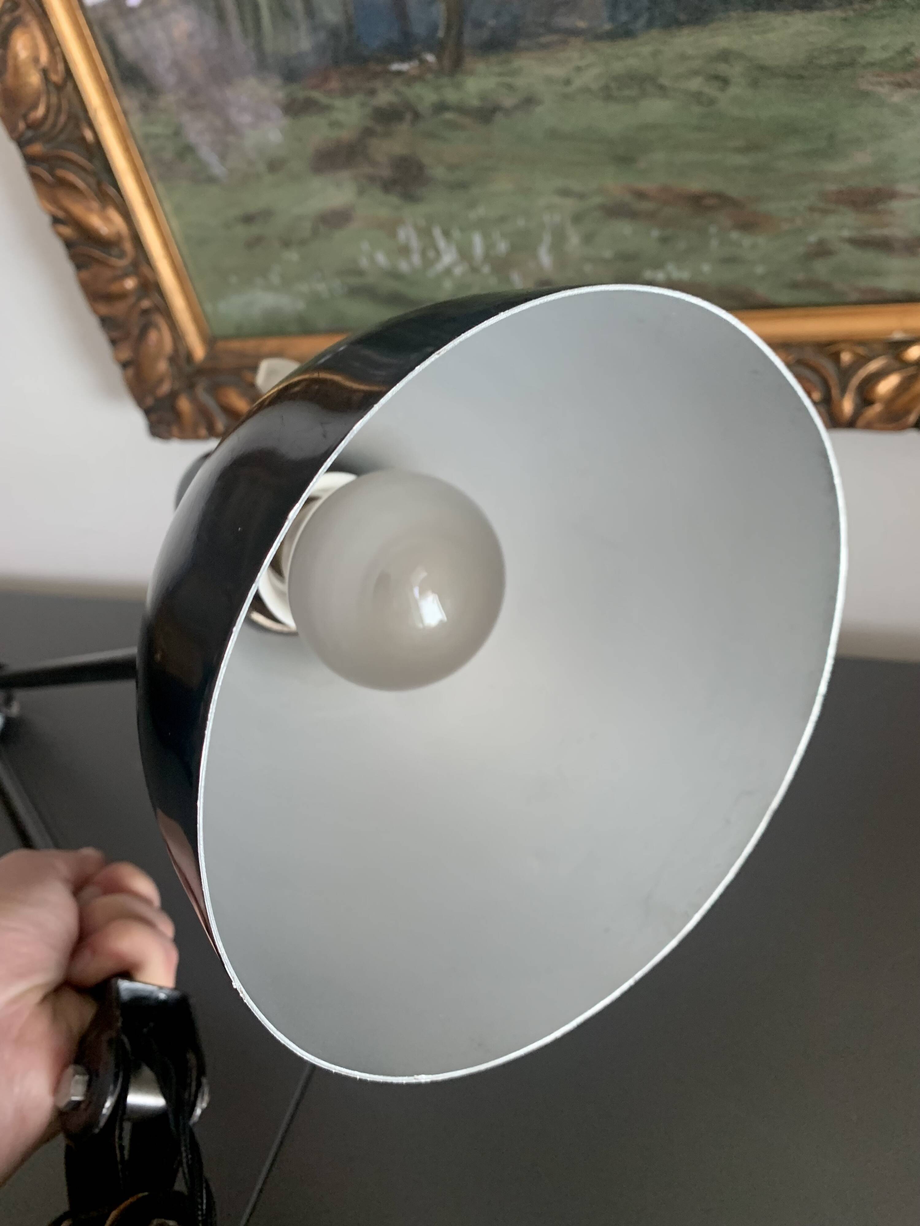 Vintage industrial adjustable table lamp, 1950s