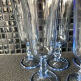 Blue glass flutes