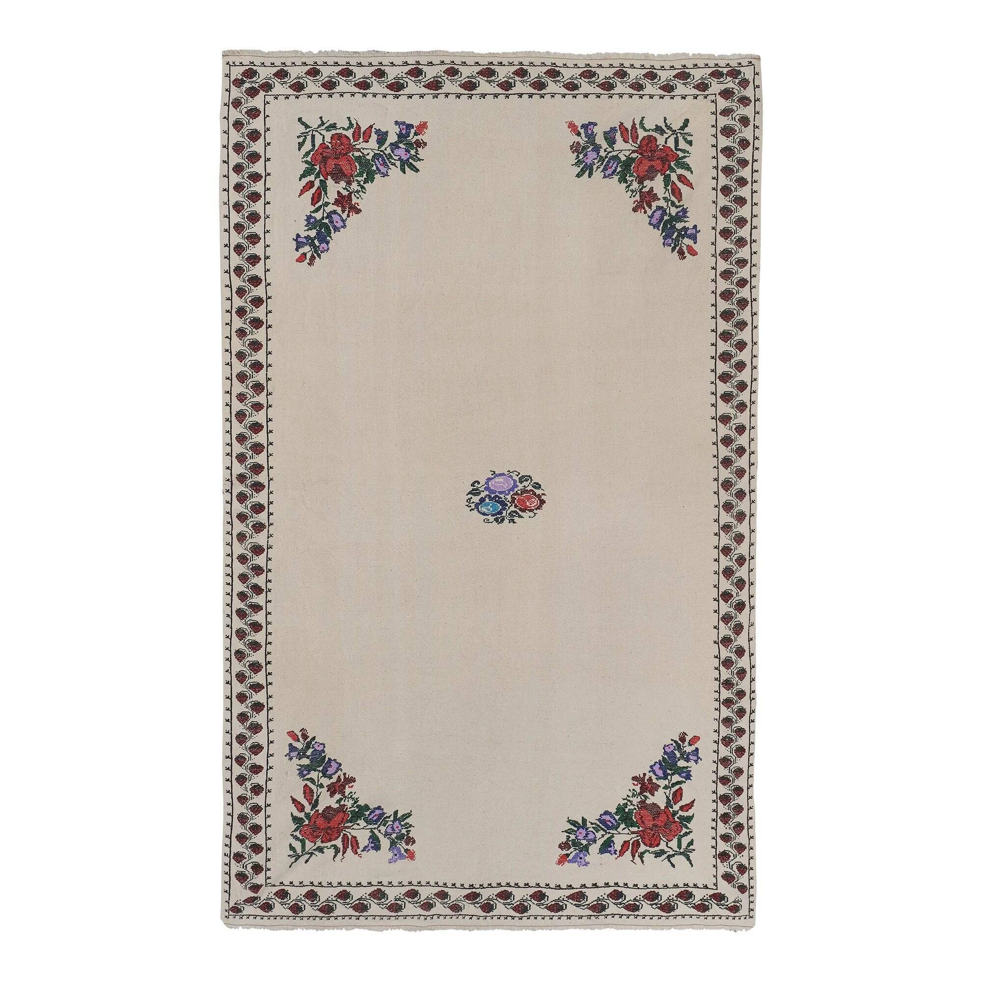 Vintage Turkish kilim handwoven 166x250 cm