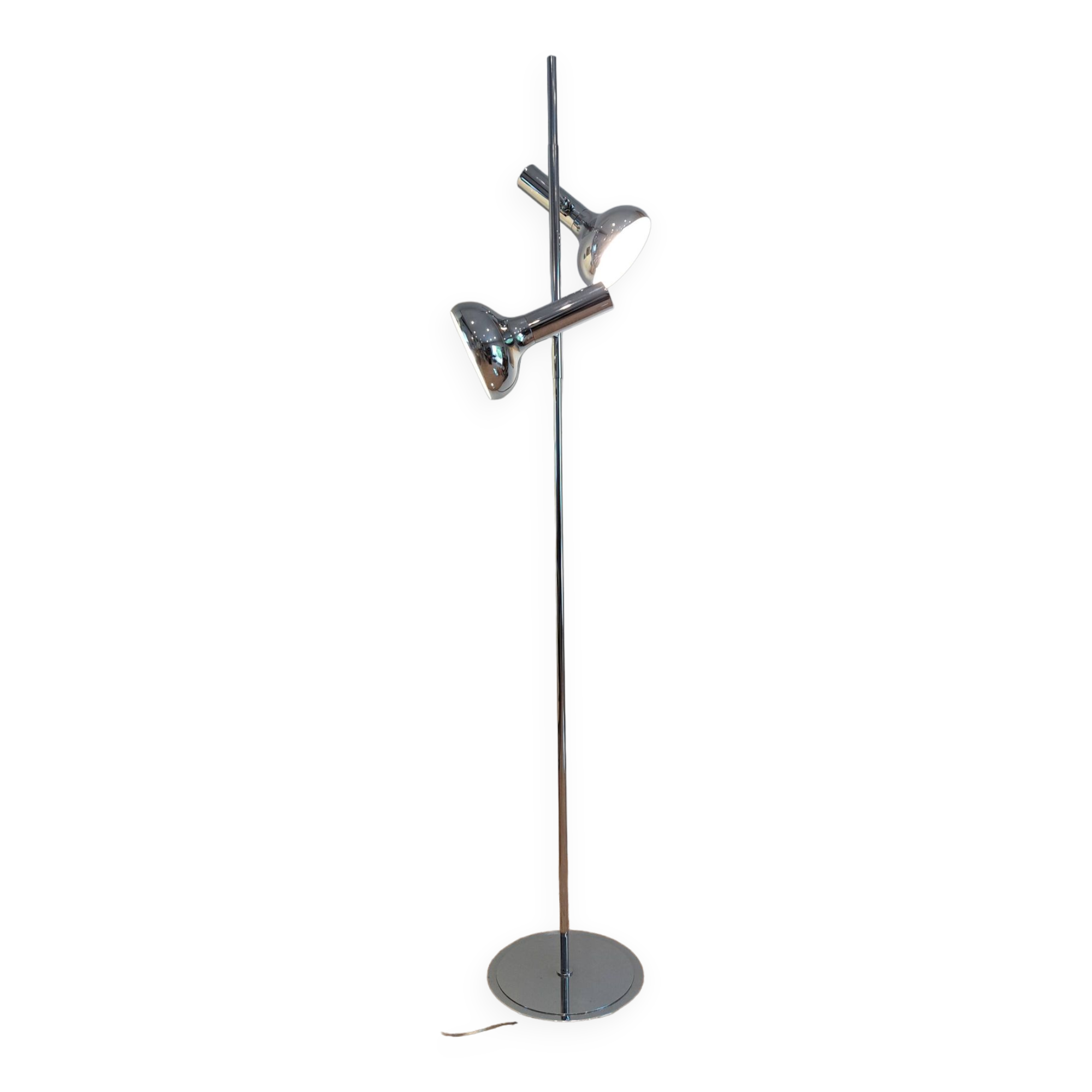 Chrome floor lamp from the 1970s.