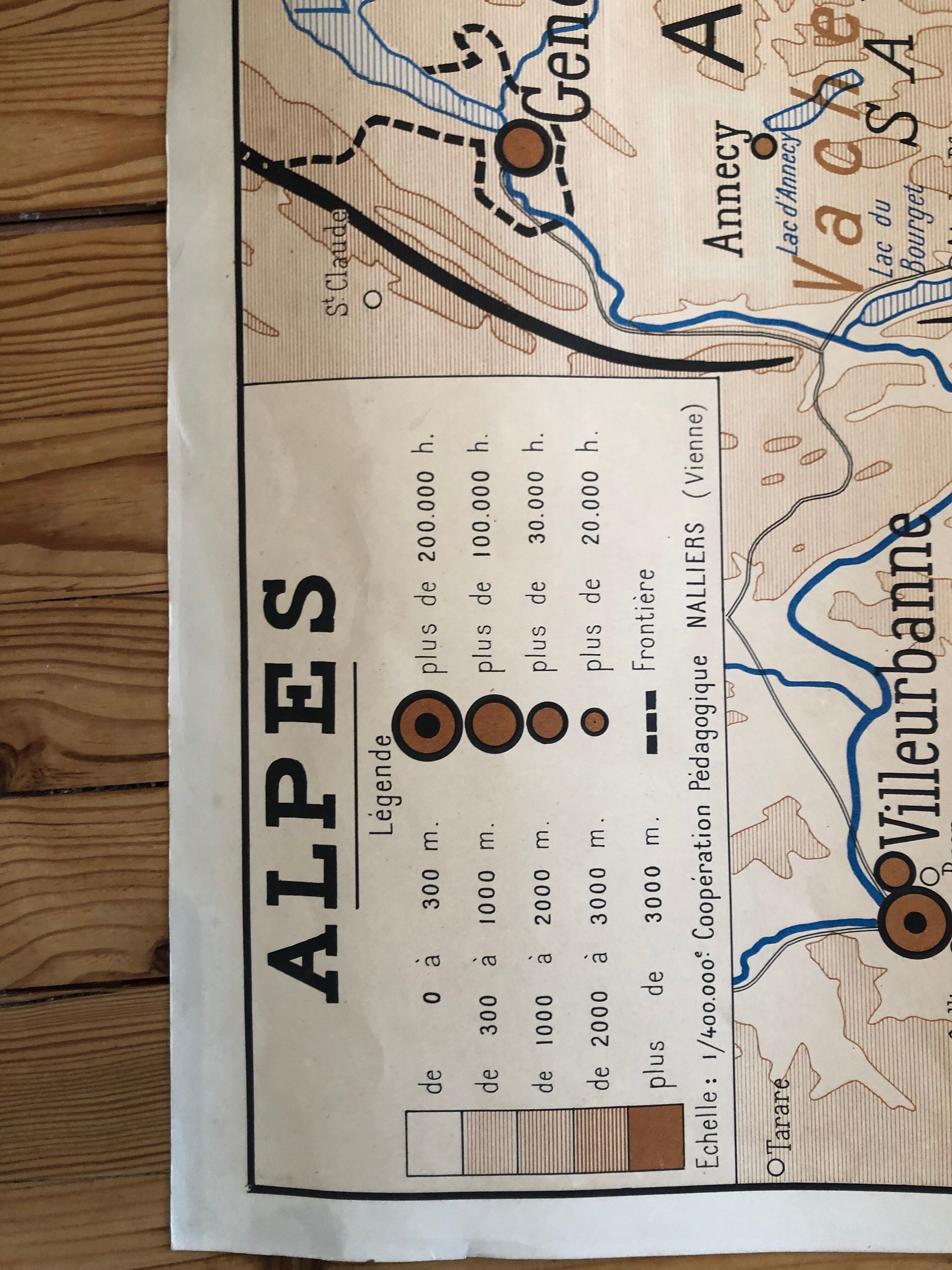 School poster Alps/Pyrenees
