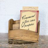 Vintage wooden mail sorter