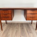 Scandinavian desk with 6 drawers from the 50s/60s
