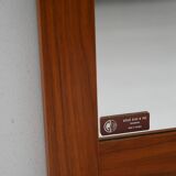 Miroir vintage scandinave en teck des années 1960