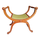 Tabouret de piano / chaise / repose pied de style empire en bois.