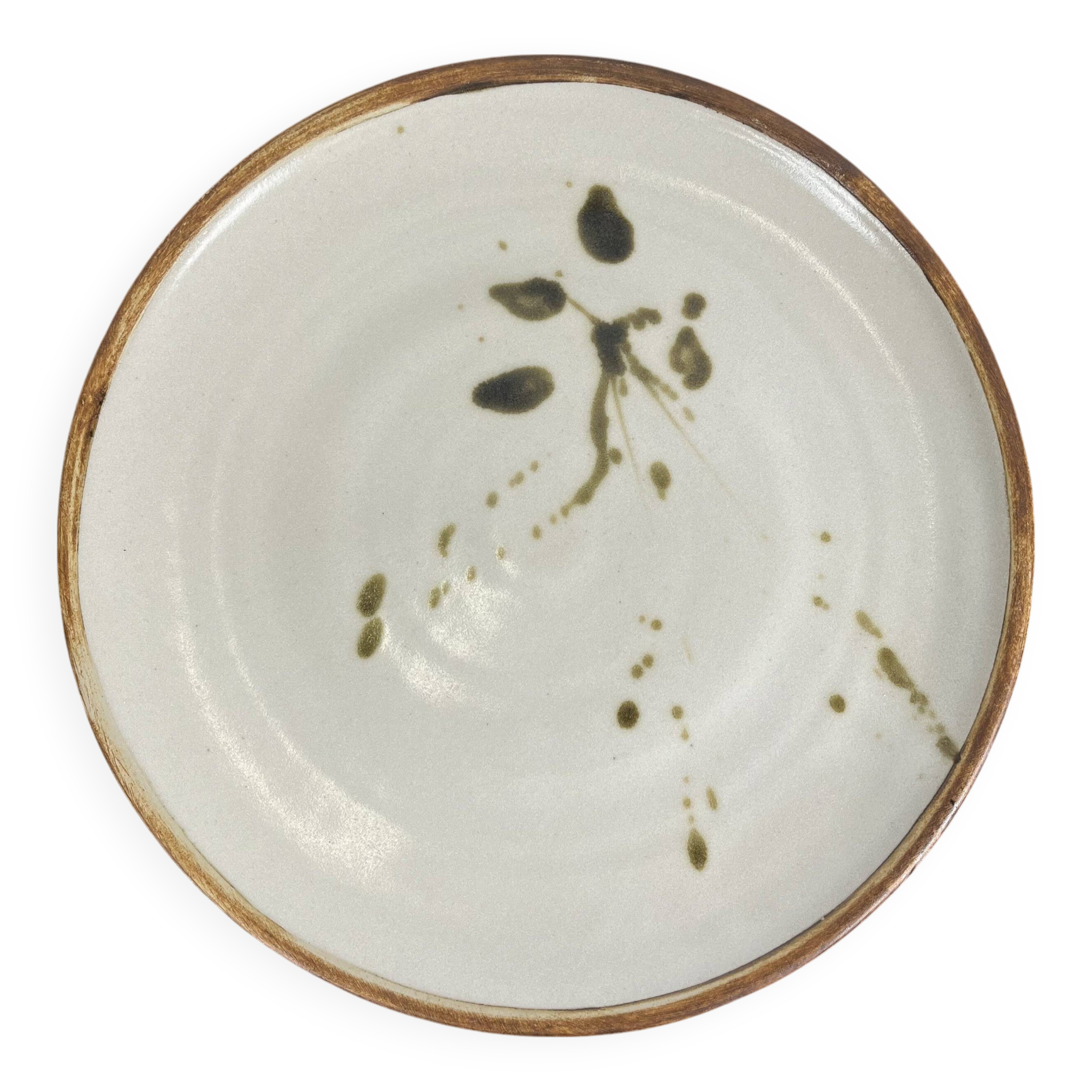 Round dish / Cake dish "La Colombe", 1950/60, Madeleine Brault