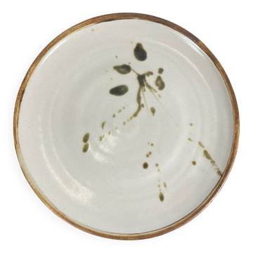 Plat rond / Plat à gateau  "La Colombe", 1950/60, Madeleine Brault