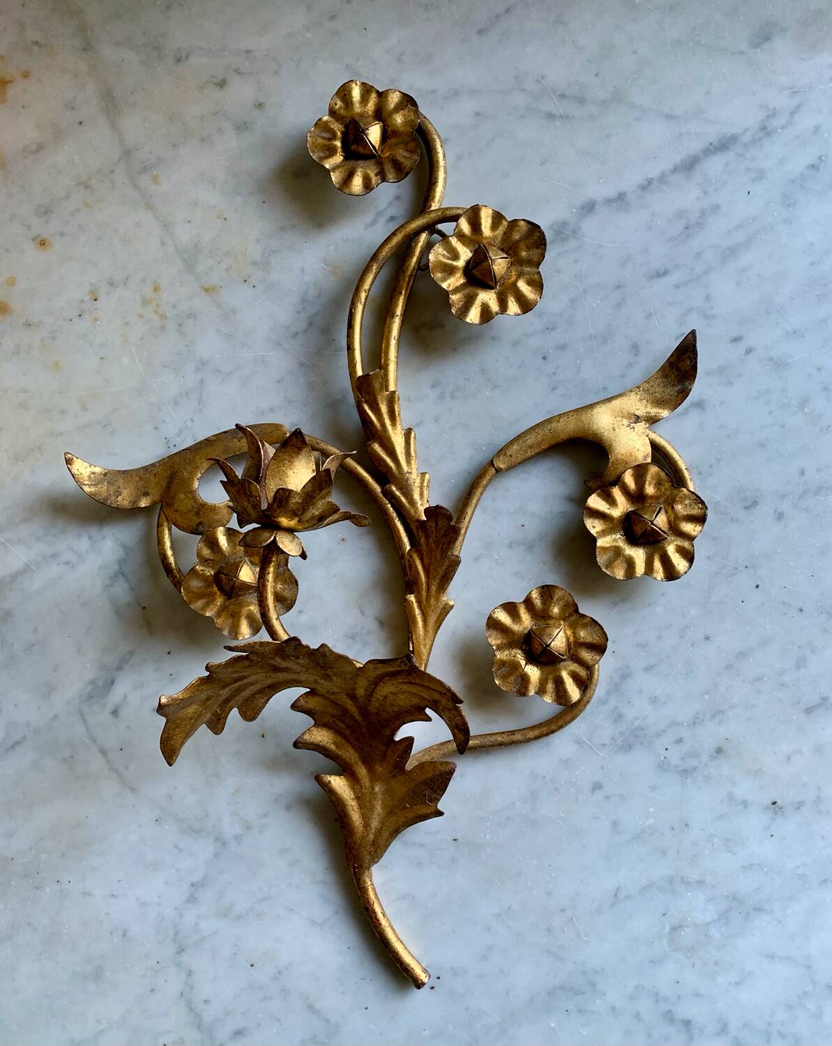 70s wall candle holder