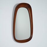 Swedish G&T oval mirror in teak