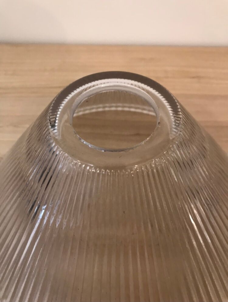 Two fluted glass offal