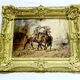 Wilfrid Constant Beauquesne -  Huile Sur Toile « Combat de cavaliers »