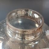 Vintage Limberg table lamp in bubbled glass and brass base