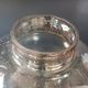 Vintage Limberg table lamp in bubbled glass and brass base