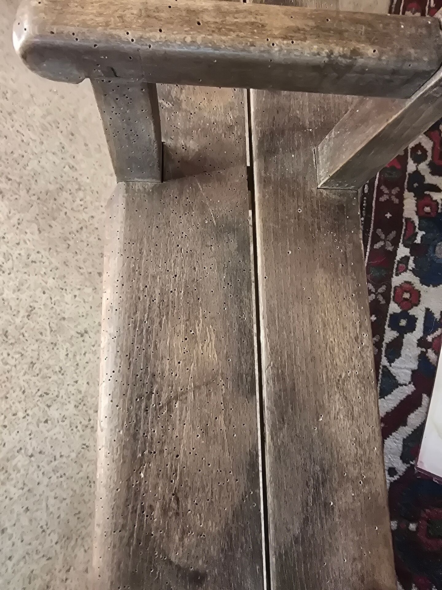 Children's wooden bench