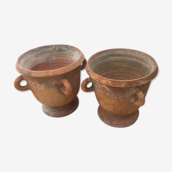 Paire de vases en terre cuite