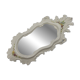 Farnesiana Mirror by Carlo Corvi in ceramic Italy 1950