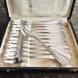12 oyster forks christofle albi