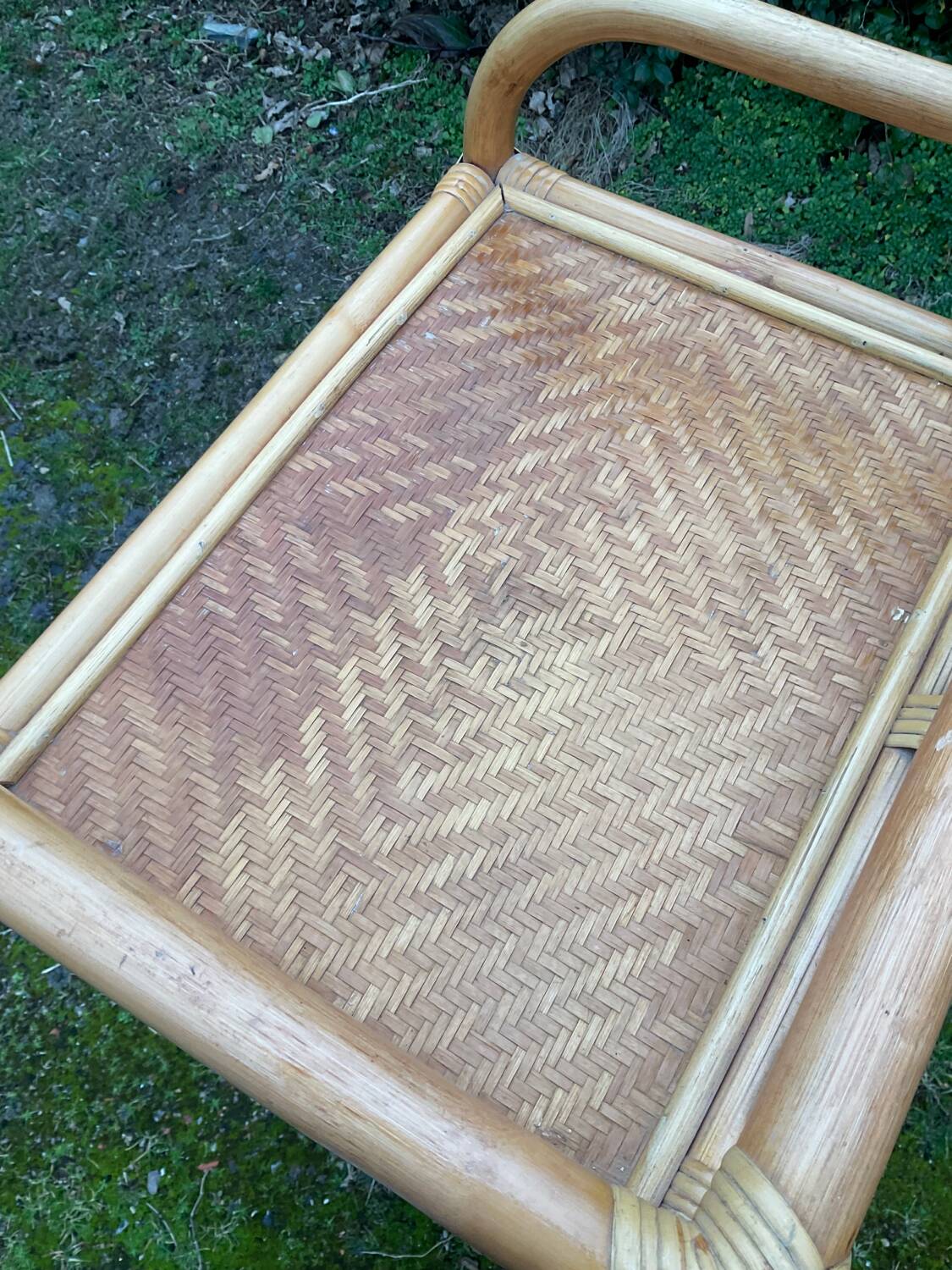 Vintage rattan chiffonier