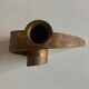 Battered iron candle holder Italian work 1970