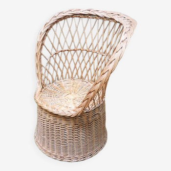 Old Corolle Armchair in Light Wicker