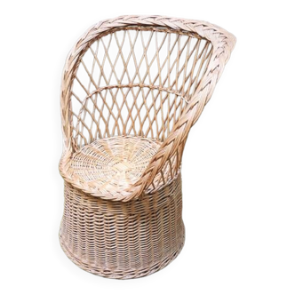 Old Corolle Armchair in Light Wicker