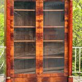 Empire Style Mahogany Display Cabinet/Bookcase, 19th Century