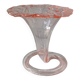 Pretty trumpet vase, in blown pink glass