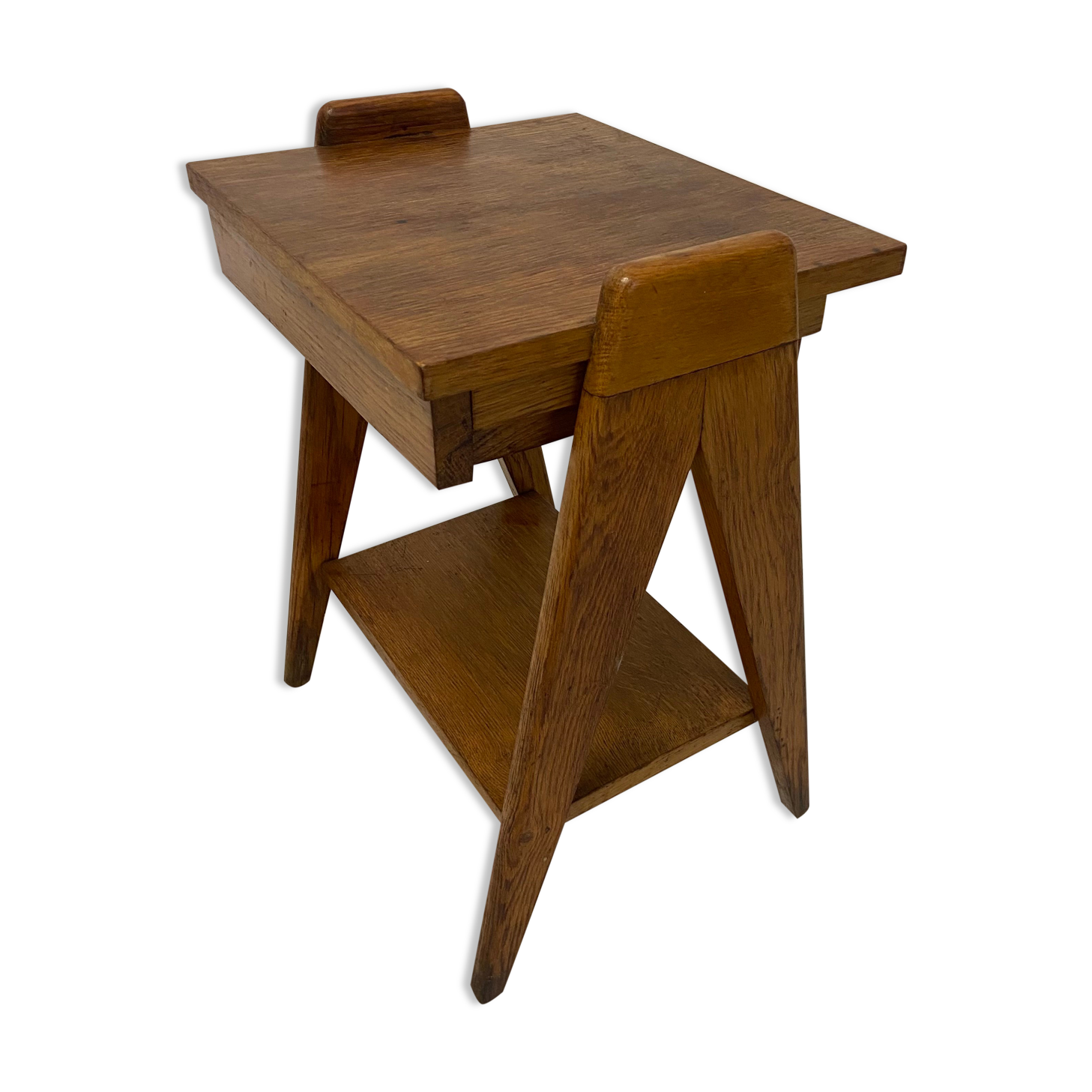 Oak bedside foot compass
