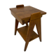 Oak bedside foot compass