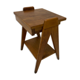Oak bedside foot compass