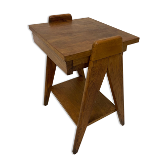 Oak bedside foot compass