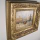 Peinture post-impressionniste huile panneau signée H. Wood Place Concorde PARIS