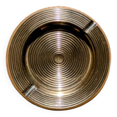 Vintage Brass Ashtray - Captivating Concentric Design