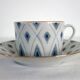 Tasse à thé avec soucoupe en porcelaine de Limoges années 30