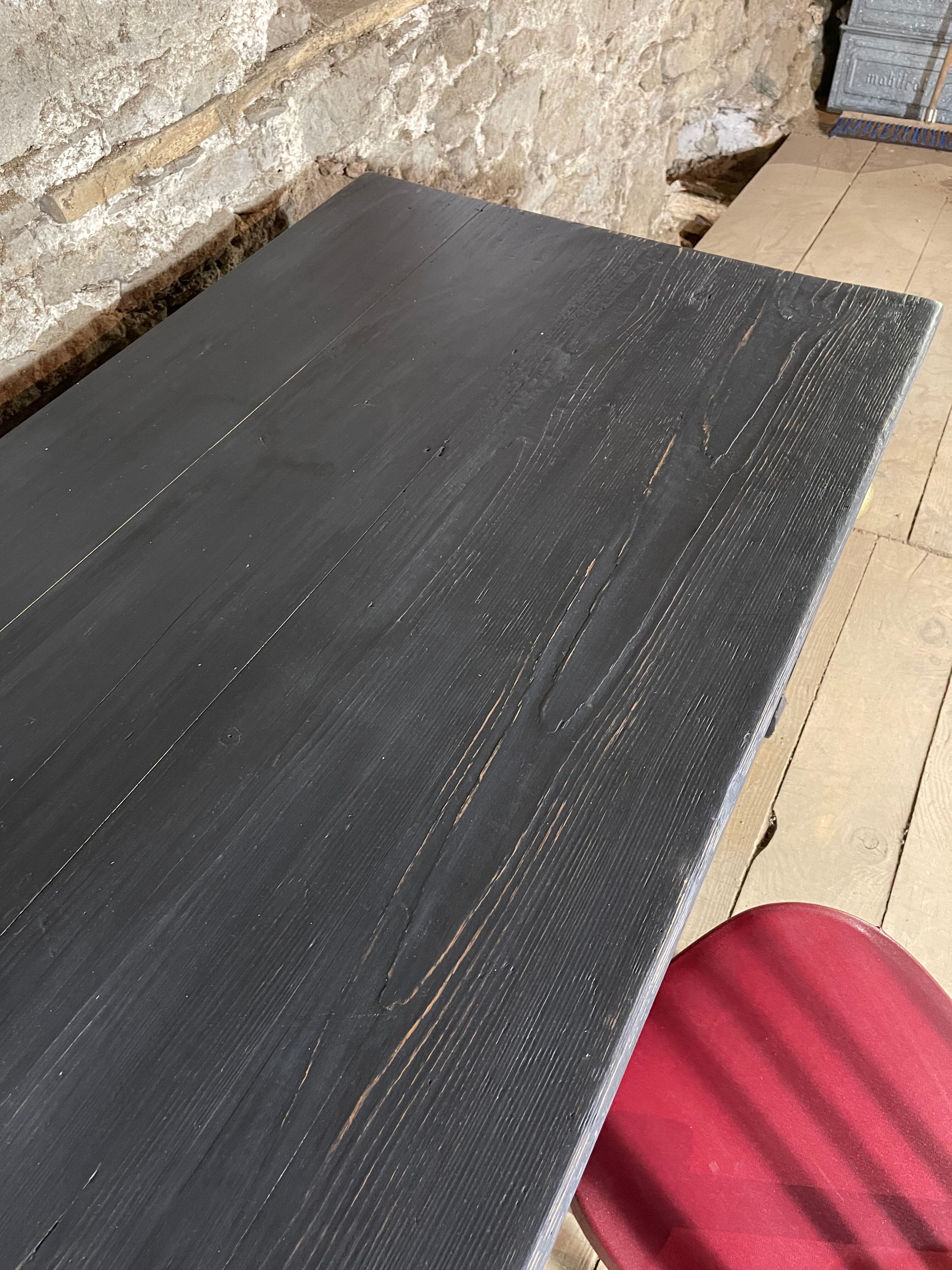 Old black patina office