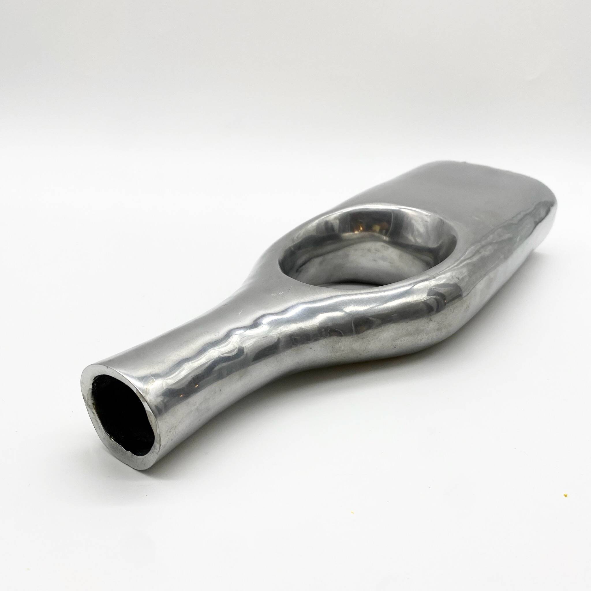 Modernist vase / cast aluminum – 1970s