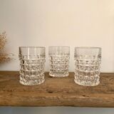 6 vintage whisky glasses