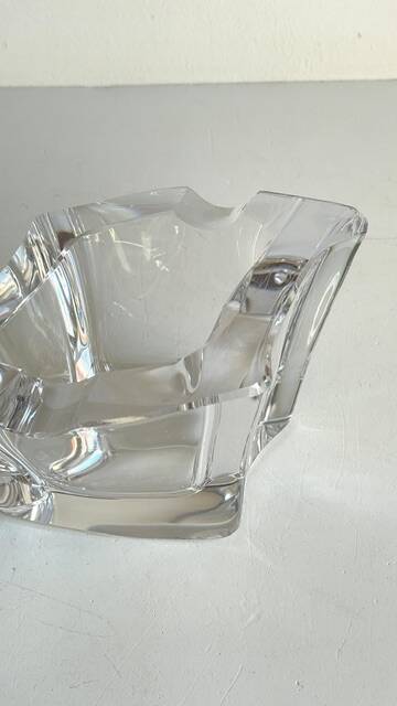 VINTAGE Free-Form Crystal ASHTRAY