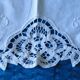 Nappe a the ou surnaple ancienne broderie richelieu