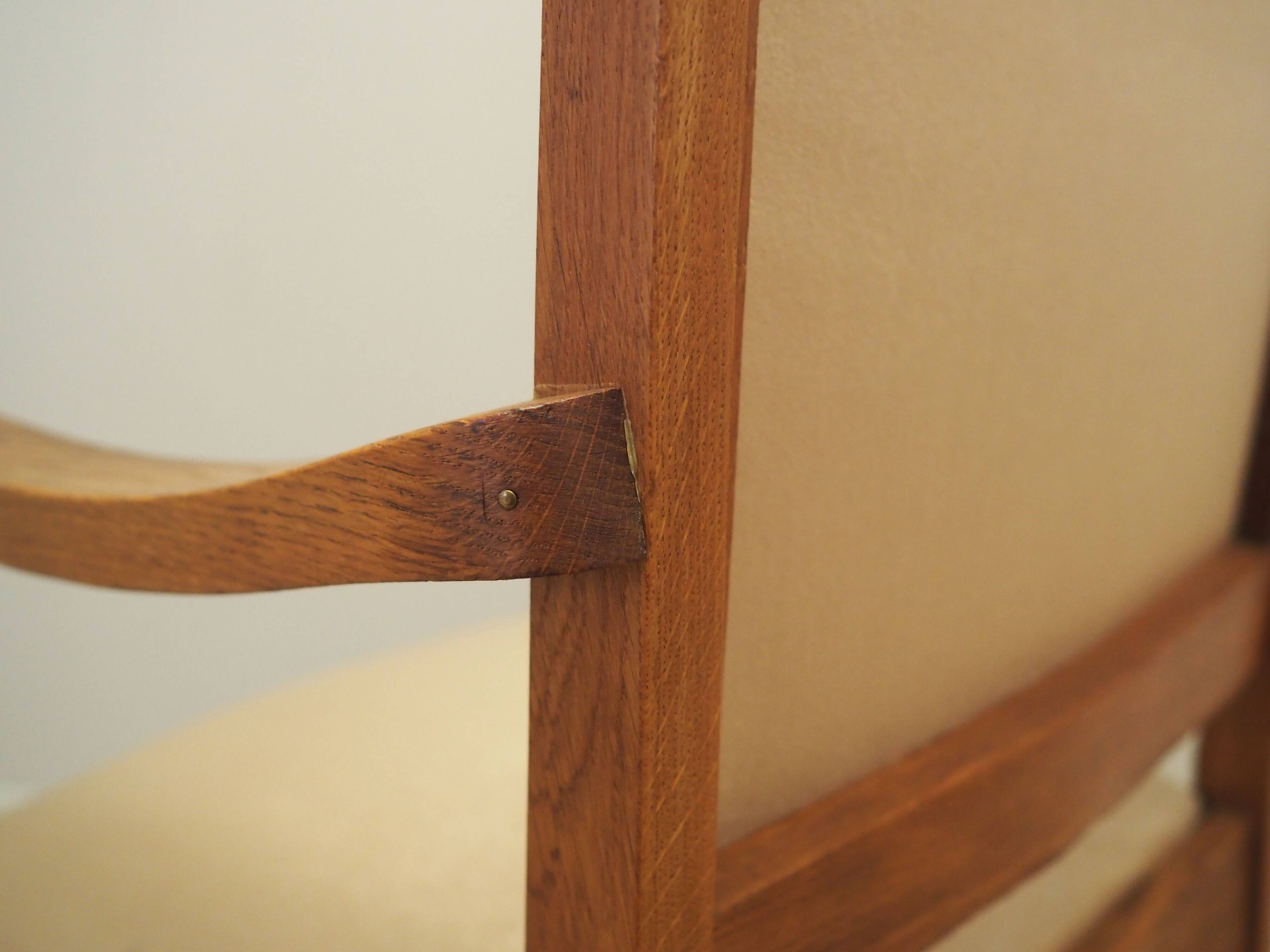 Oak armchair, Art Déco, 1950s, production: Denmark