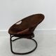Fauteuil boule vintage en daim par Lusch & Co., 1970s