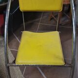 Set of 4 vintage tubular armchairs – modernist design from the 60s and 70s