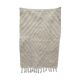 Tapis beni ouarain berbere écru tissé mains, 1m47 x 1m