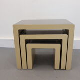 Pull out tables by Ch. Koban, DOM, Germany, 1970s