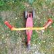 Old nordy children's scooter red metal 1970s vintage
