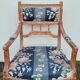 Antique Louis Xvi style armchair 1900s Fleuris fabrics