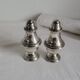 Salt and Pepper Shaker Set in Silver-Plated Metal