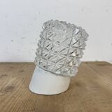 Vintage White Porcelain Wall Light, 1970s